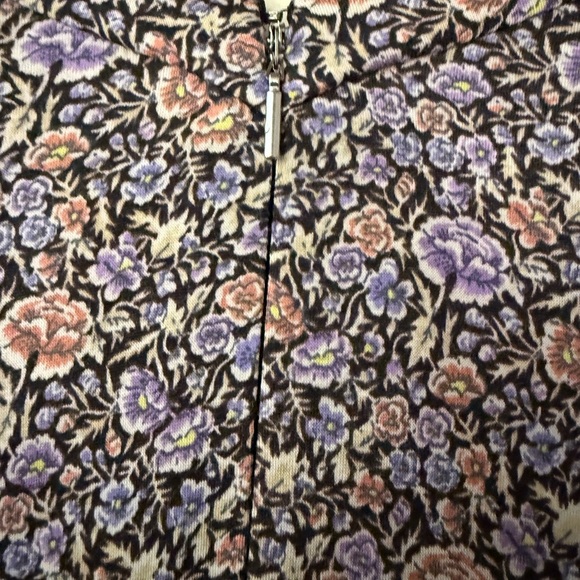 Rebecca Taylor Floral Full Skirt Boho Dress, size 8, soft,  3/4 sleeves - Picture 8 of 10